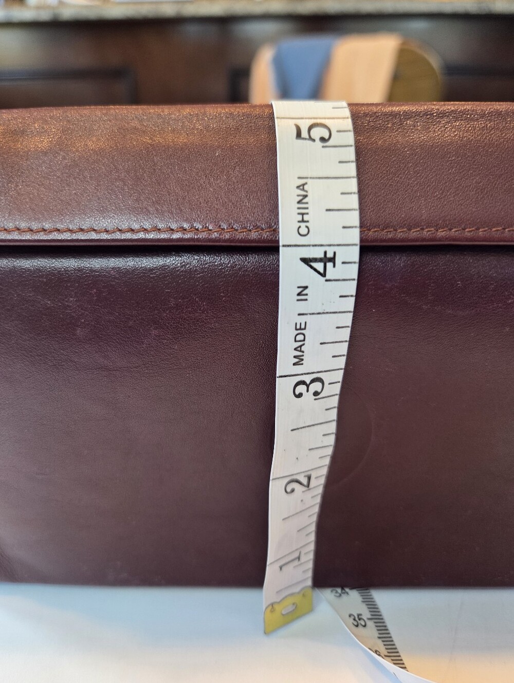 Cartier Must De Cartier Burgundy Leather Chain Pouch with Gold Trim Modified-COA - Picture 8 of 11